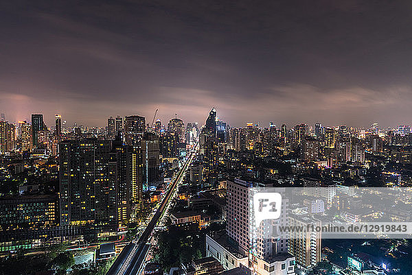 Bangkok at night  Bangkok  Thailand  Southeast Asia  Asia