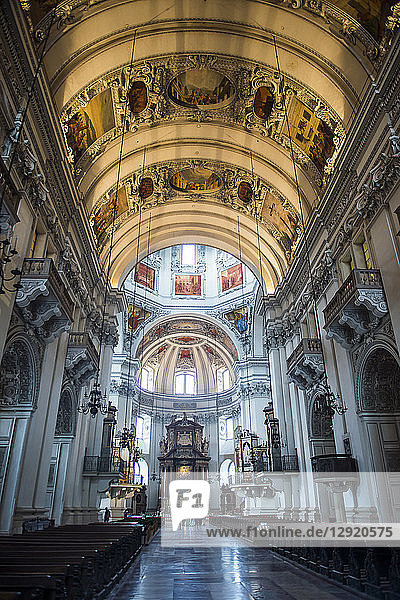 Interior of Salzburg Cathedral  Salzburg  Austria