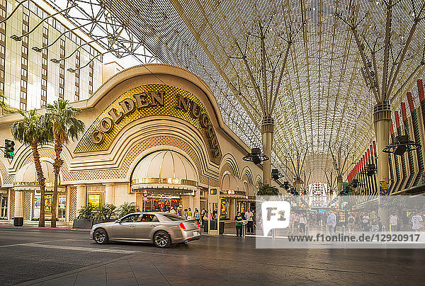 The Golden Nugget in the Fremont Street Experience  Downtown  Las Vegas  Nevada  United States of America  North America