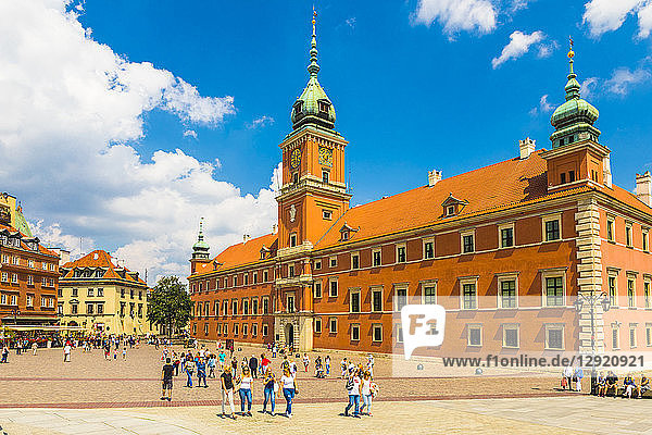 Königliches Schloss am Plac Zamkowy (Schlossplatz)  Altstadt  UNESCO-Weltkulturerbe  Warschau  Polen