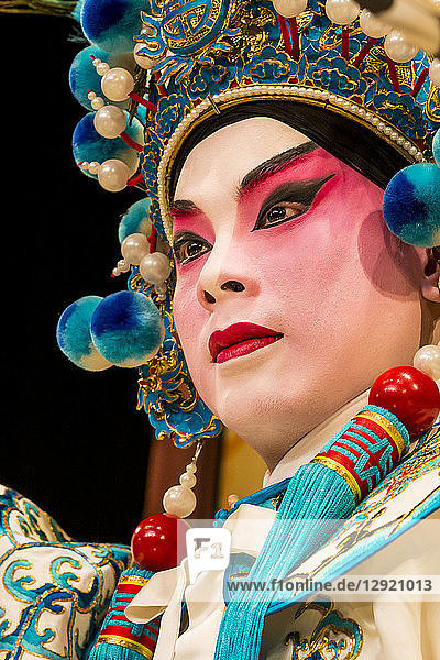 Darsteller der chinesischen Oper  Ko Shan Theater  Kowloon  Hongkong  China  Asien