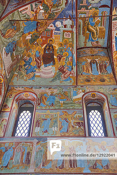 Frescoes Miracle Image of the Saviour Church Kremlin Rostov Veliky Golden Ring Yaroslavl Russia
