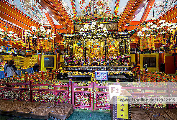 Grand Hall of Ten Thousand Buddhas at the The Big Buddha and Po Lin Monastery  Lantau Island  Hong Kong  China  Asia