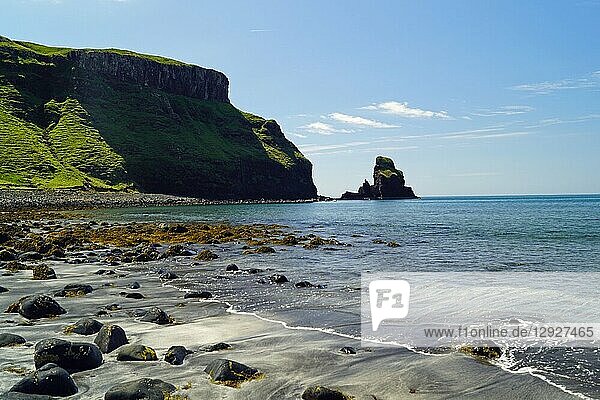 The Talisker Beach is near the village of Carbost on the Isle of Skye.