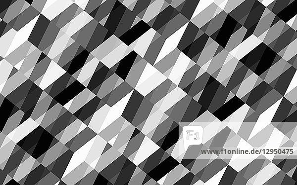 Abstraktes schwarz-weißes geometrisches formatfüllendes Hintergrundmuster