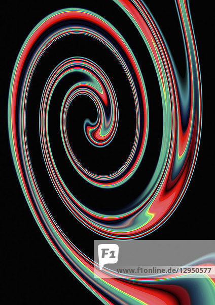 Abstraktes mehrfarbiges Spiralmuster