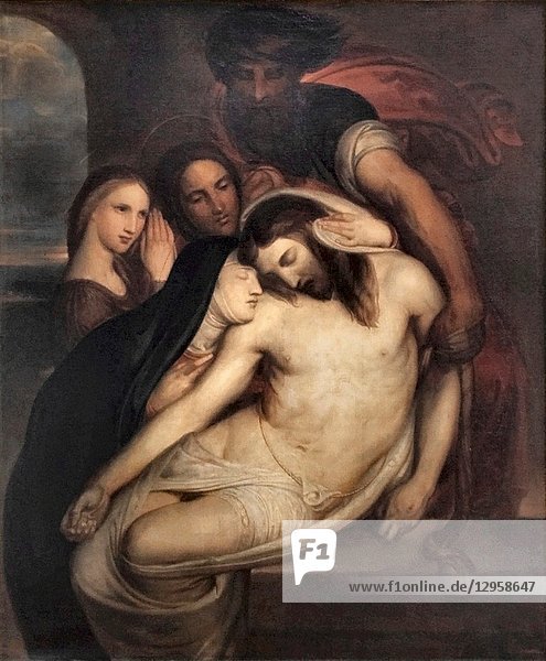 Wiertz Antoine - Triptychon 3 - the Entombment of Christ.