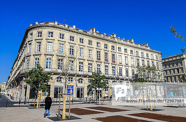 Frankreich  Gironde  Bordeaux  Stadtteil Triangle d'Or  Insel Louis  Hotel Boyer-Fonfrede (18. Jahrhundert) Place Jean-Jaures (Weltkulturerbe UNESCO)