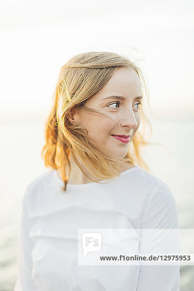 Portrait of a young woman in Karlskrona Sweden