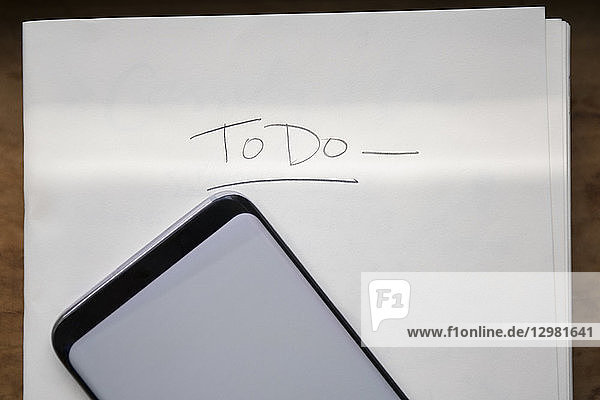 Smart phone and to do list