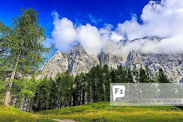 Mount Prisank (2547m). Triglav National Park. Julian Alps. Upper Carniola region. Slovenia Europe.