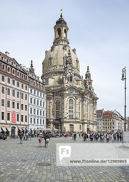 Frauenkirche in Dresden  Sachsen  BRD