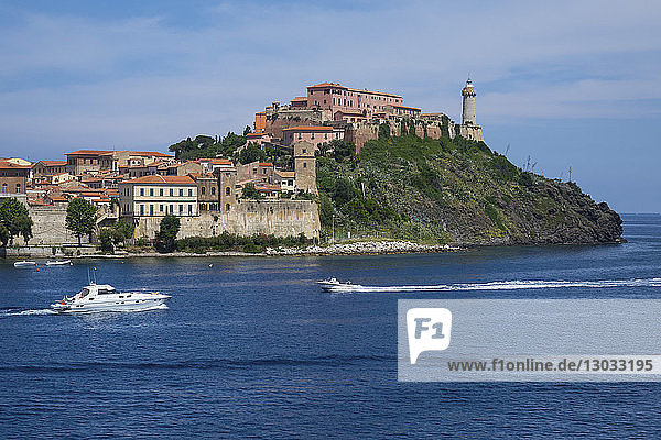 Forte Stella and Lighthouse  Portoferraio  Elba  Tuscan Islands  Italy