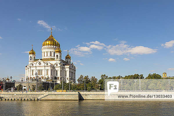 Cathedral of Christ the Saviour beside Moscow River Moscow Russia