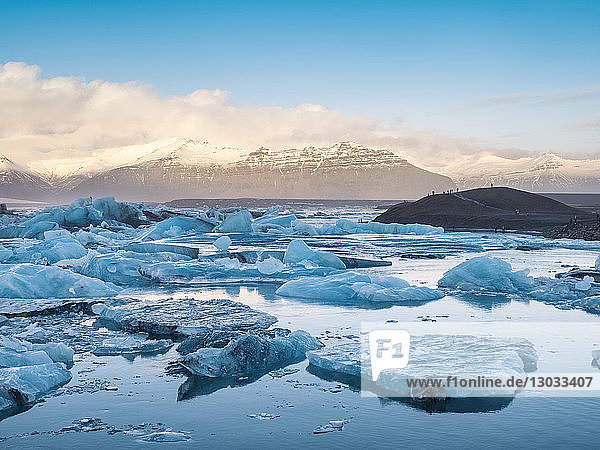 Jokulsarlon Glacier Lagoon  Southern Region  Iceland  Polar Regions