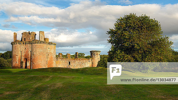 Caerlaverock Castle  Dumfries und Galloway  Schottland  Vereinigtes Königreich