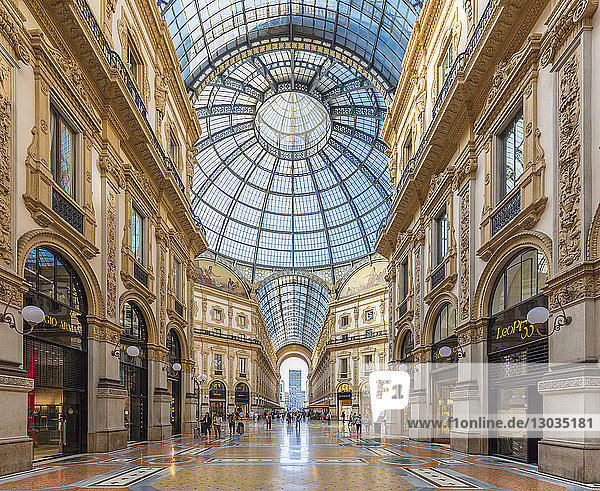 Galleria Vittorio Emanuele II  Pinacoteca di Brera  Milan  Lombardy  Italy