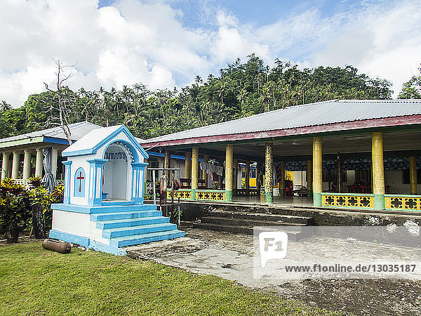 Versammlungshaus in der Stadt Lufilufi auf der Insel Upolu  Samoa  Südpazifische Inseln