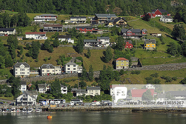 Dorf Geiranger  Bezirk More og Romsdal  Norwegen  Skandinavien
