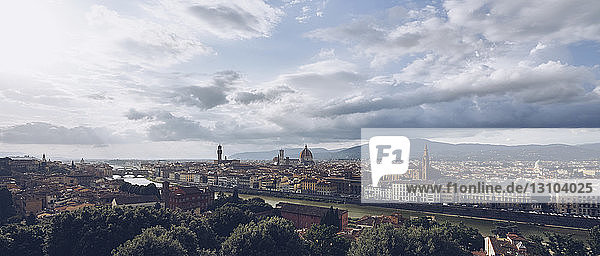 Blick auf das Stadtbild von Florenz  Toskana  Italien