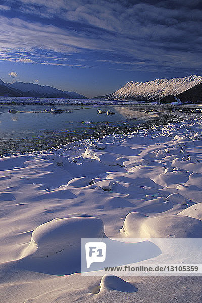 Turnagain Arm Winter Southcentral Ak