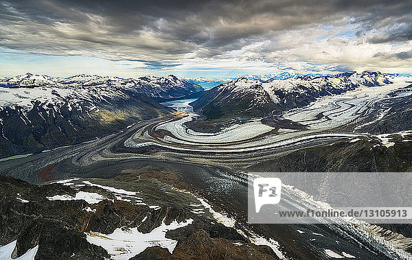 Tweedsmuir Glacier  Kluane National Park and Reserve  in der Nähe von Haines Junction; Yukon  Kanada