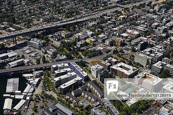 Aerial view of cityscape