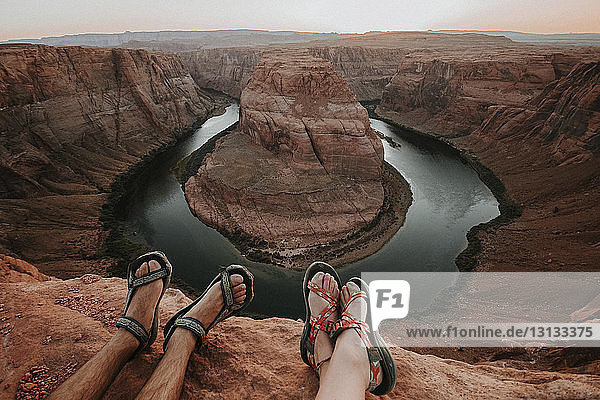 Low section of couple against Horseshoe Bend