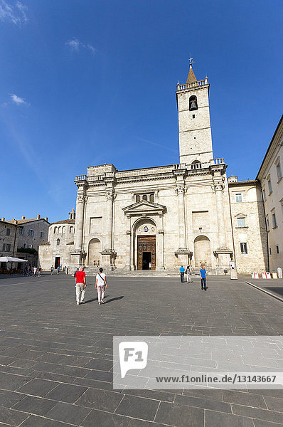 Italy  Marche  Ascoli Piceno  Sant'Emidio cathedral in Arrigo square