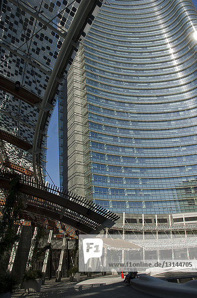 Europe Italy Lombardy Milan Porta Nuova Gae Aulenti square