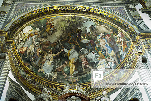 Italien  Emilia Romagna  Parma  Kathedrale S. Maria Assunta  Flachreliefs von Benedetto Antelami  Zeugnisse romanischer Kunst und grandiose Fresken von Antonio Allegri  bekannt als Correggio.