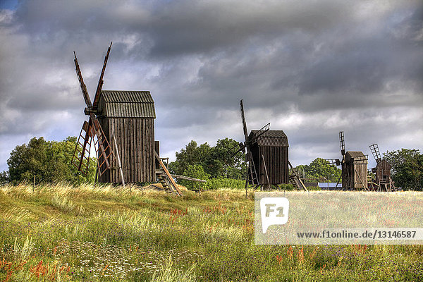 Mühlen von Lerkaka Öland Schweden Europa