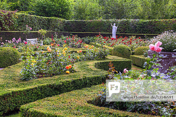 Rosengarten Schloss Solliden Öland Schweden Europa