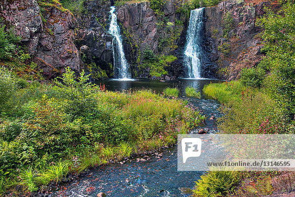 Wasserfall Stalpet Aneby Smaland Schweden Europa