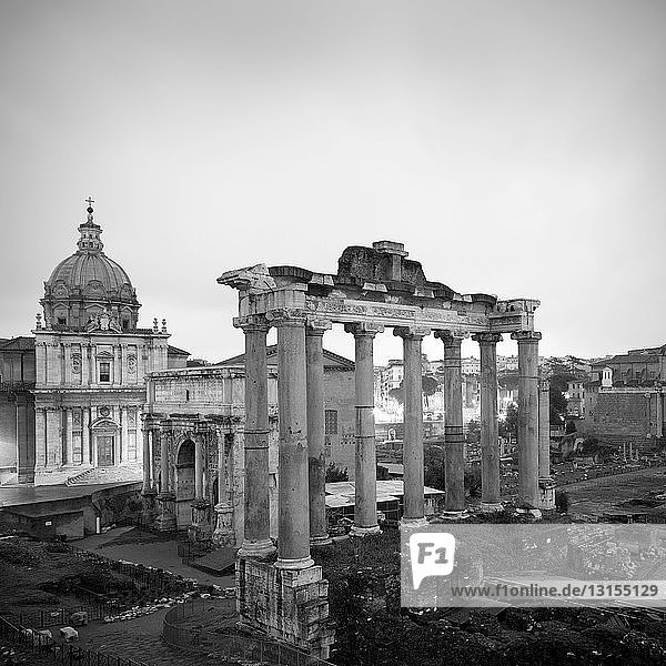 Luftaufnahme des Forum Romanum
