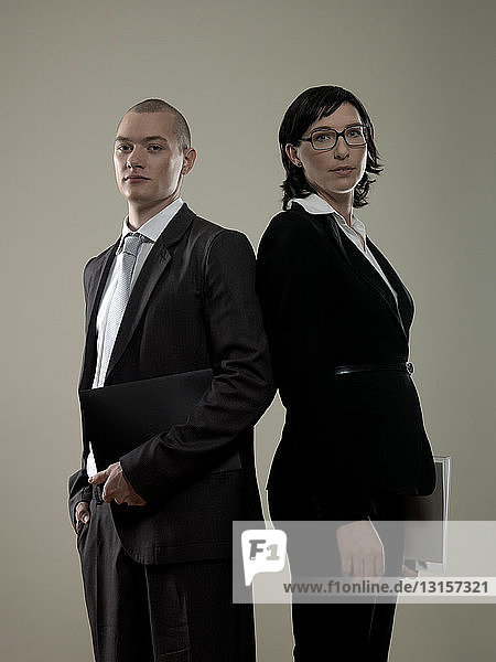 Two business colleagues  portrait