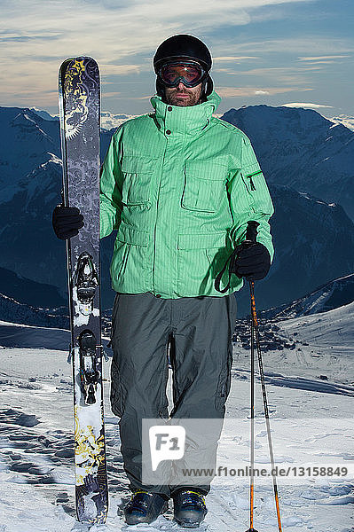 Portrait of a skier.