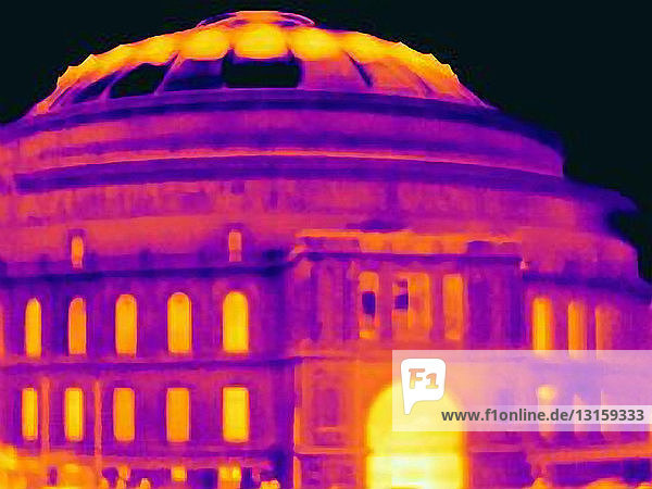 Ultraviolettes Licht der Royal Albert Hall  London