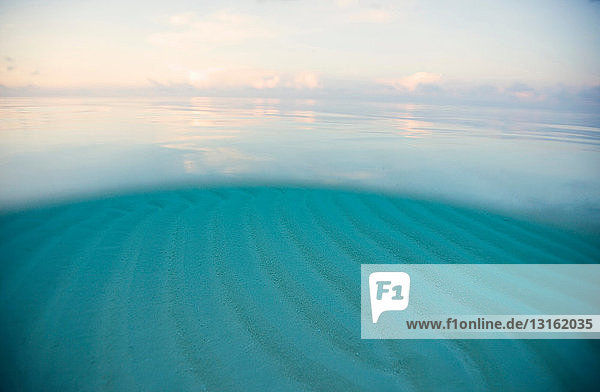 Ripples in underwater sand