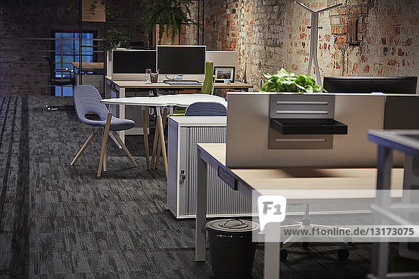 Interior of a modern industrial style loft office