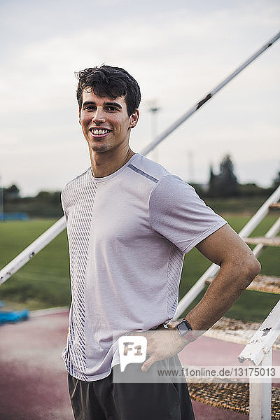 Portrait of a smiling athlete
