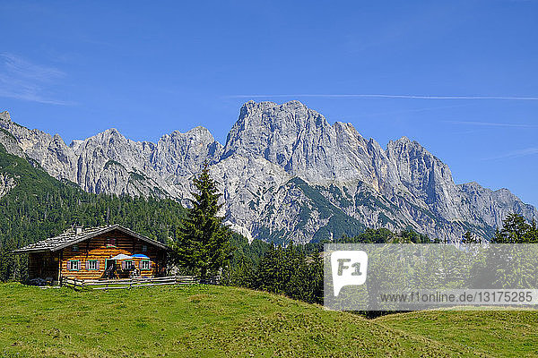 Austria  Salzburg State  Pinzgau  Grosses Muehlsturzhorn  Litzlalm  Gramlerkaser mountain inn