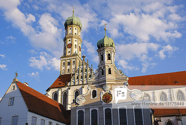 Deutschland  Bayern  Augsburg  Evangelische Ulrichskirche und Basilika der SS. Ulrich und Afra