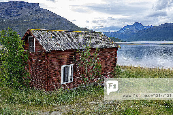 Norway  Skibotn  wooden hut