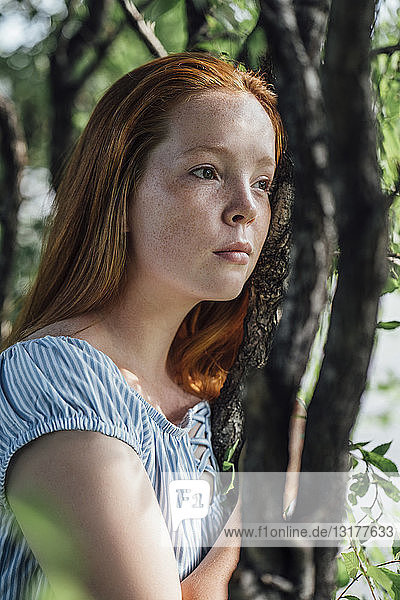 Portrait of redheaded girl