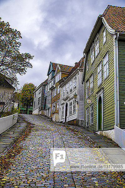 Norwegen  Hordaland  Bergen  Historische Altstadt  Gamle Bergen