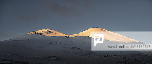 Russia Upper Baksan Valley Caucasus Mount Elbrus