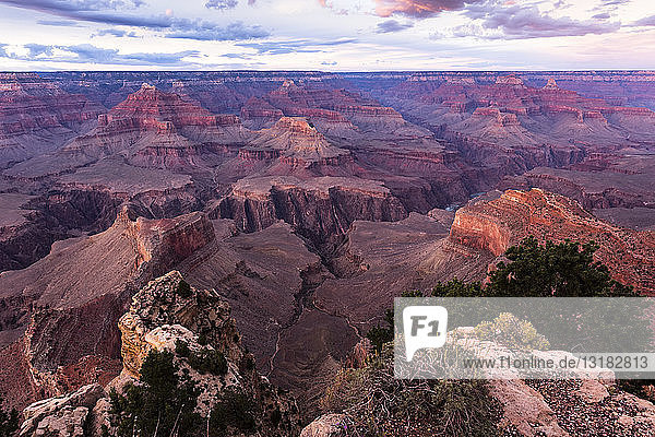 USA  Arizona  Grand Canyon National Park  Grand Canyon am Abend