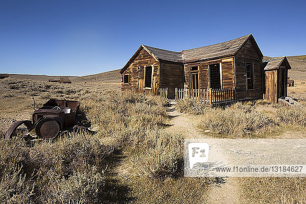 USA California Sierra Nevada Bodie State Historic Park old wooden house
