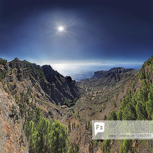 Valley of Taguluche  Arure  La Gomera  Canary Islands  Spain  Europe